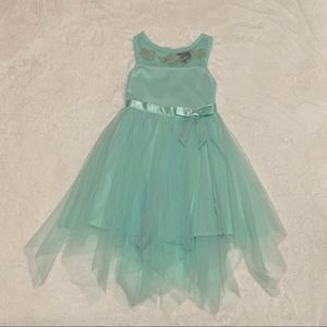 Lilt Girls Mint Sleeveless Dress